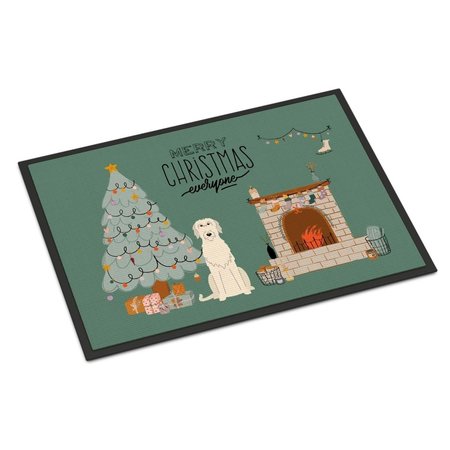 CAROLINES TREASURES 18 x 27 in. Irish Wolfhound Christmas Everyone Indoor or Outdoor Mat CK7628MAT